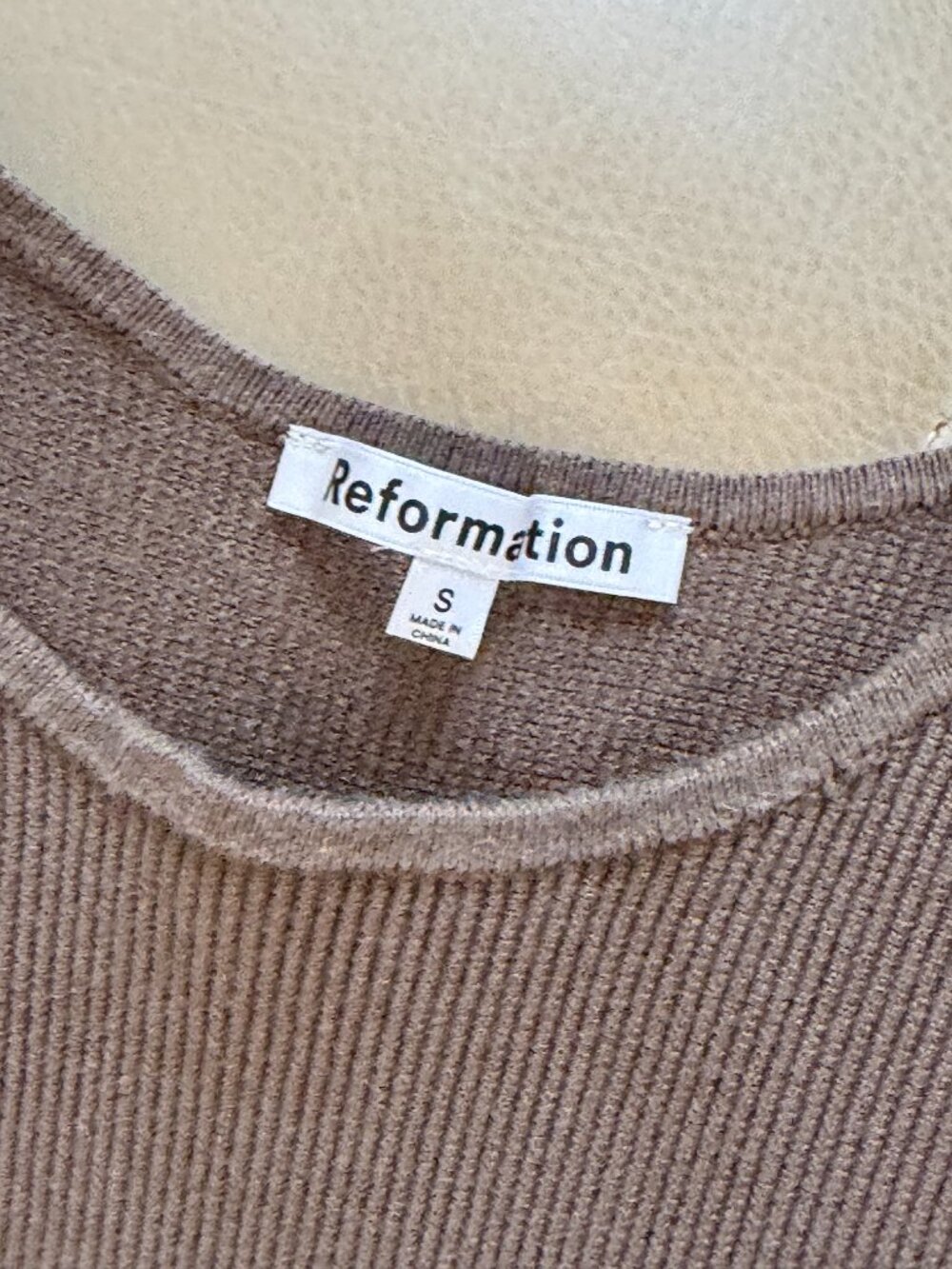 Reformation | Ribbed Cropped Tank - Picture 2 of 2